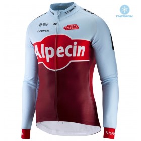Maillot vélo 2018 Team Katusha Alpecin Hiver Thermal Fleece N001